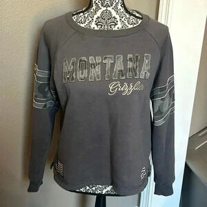 Colosseum Montana Grizzley military camo sweatshirt size M